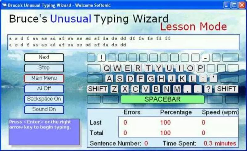 Bruce’s Unusual Typing Wizard